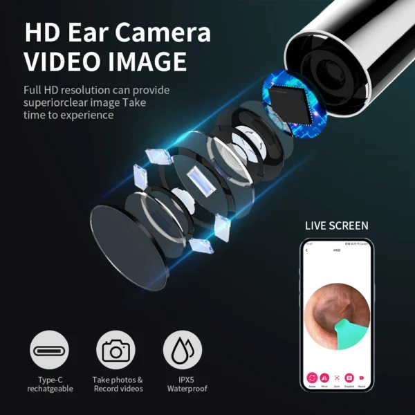 NK3 Pro Ear Wax Remover HD Camera Tool - Image 4